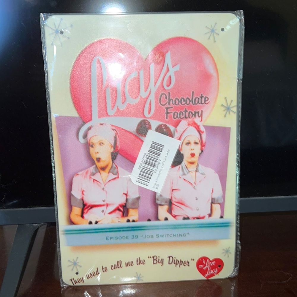 "I LOVE LUCY" Metal Sign NWOT 8X12